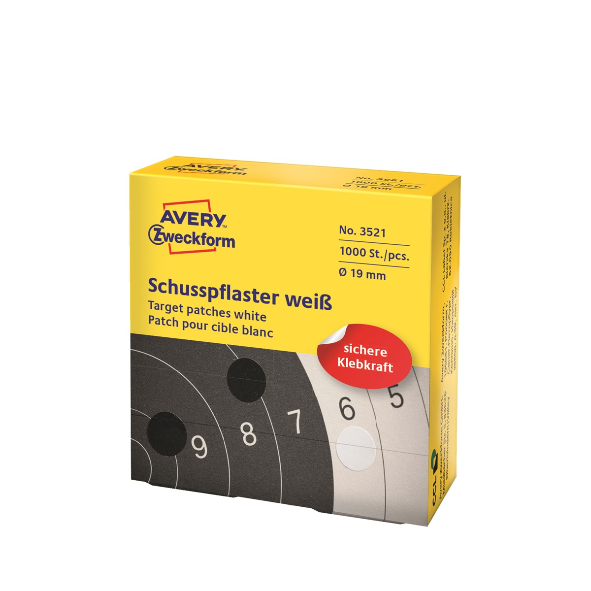 Schiesssport Shop Avery zweckform schusspflaster weiss