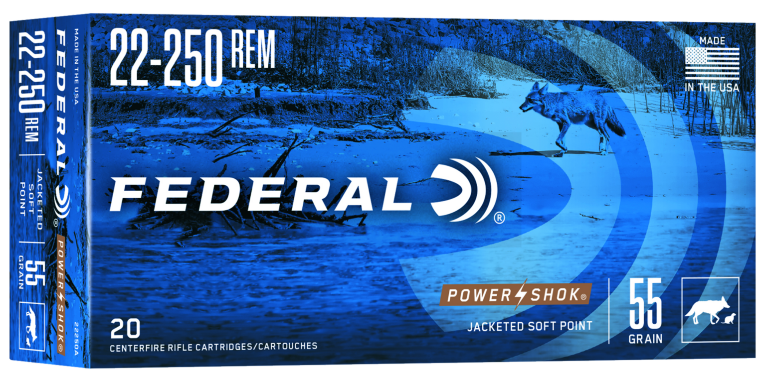 Schiesssport Shop M01514 federal power shok soft point 22 250 rem